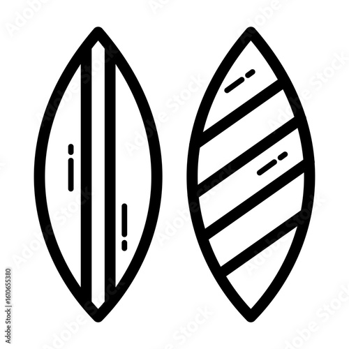 surfboard lineart