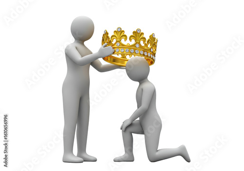 Photos Isolated Man Kneeling Before Royalty Symbolizing Respect and Allegiance