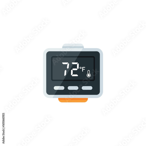 Comfortable Temperature: Display of 72 Degrees Fahrenheit