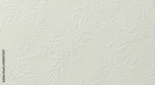 Elegant floral pattern with raised texture for sophisticated backgrounds and modern design projects