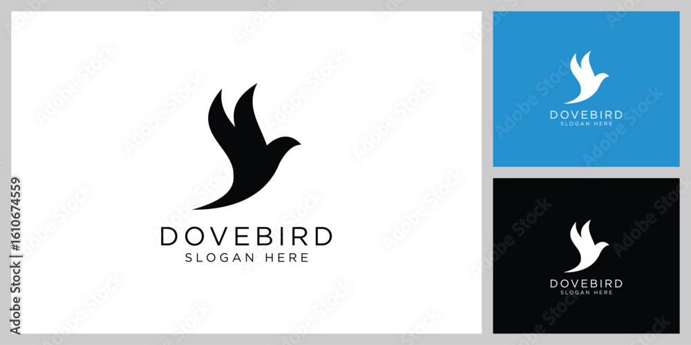 Obraz premium dove logo vector design template