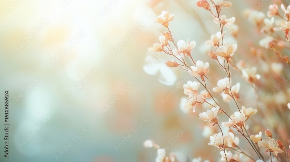 Fototapeta premium nature-inspired business background on blurred background 