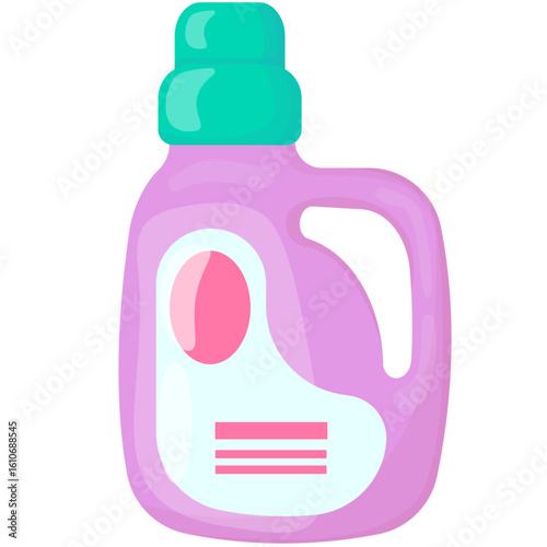 Household Cleaning Products and Detergents Vector Set
