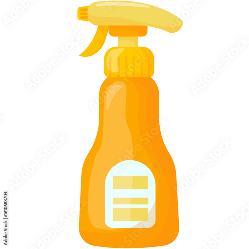 Household Cleaning Products and Detergents Vector Set
