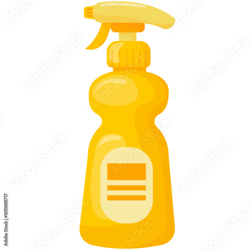 Household Cleaning Products and Detergents Vector Set