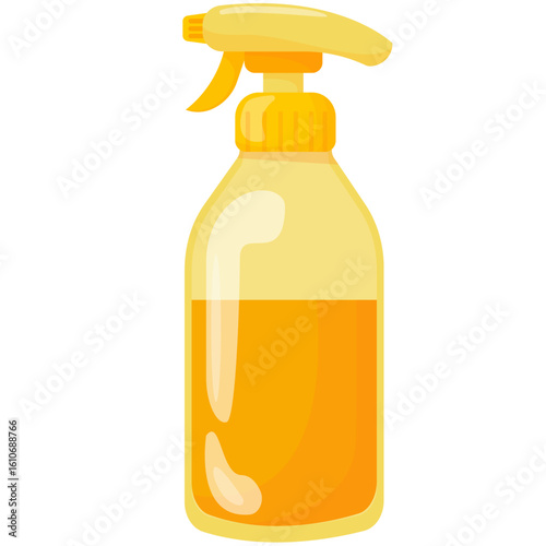 Household Cleaning Products and Detergents Vector Set