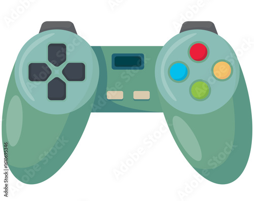 Variety of Game Controllers and Gaming Devices Vector Set