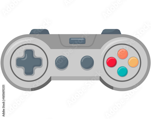 Variety of Game Controllers and Gaming Devices Vector Set