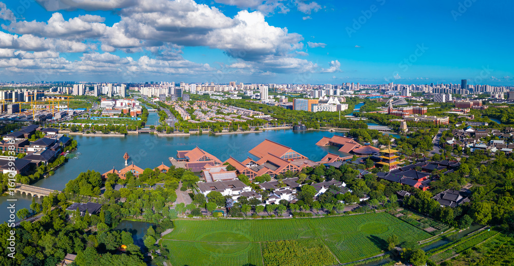 Fototapeta premium Guangfulin Cultural Heritage Park, Songjiang District, Shanghai, China