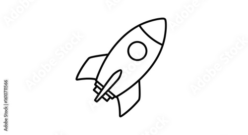 space rocket vector illustration