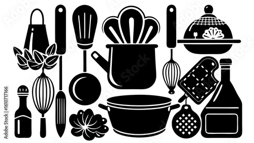 set of kitchen tools