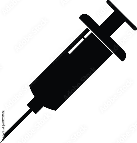 Tooth anesthesia syringe icon simple illustration