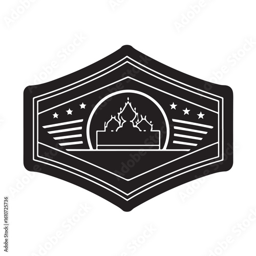 Business Card Flat Silhouette