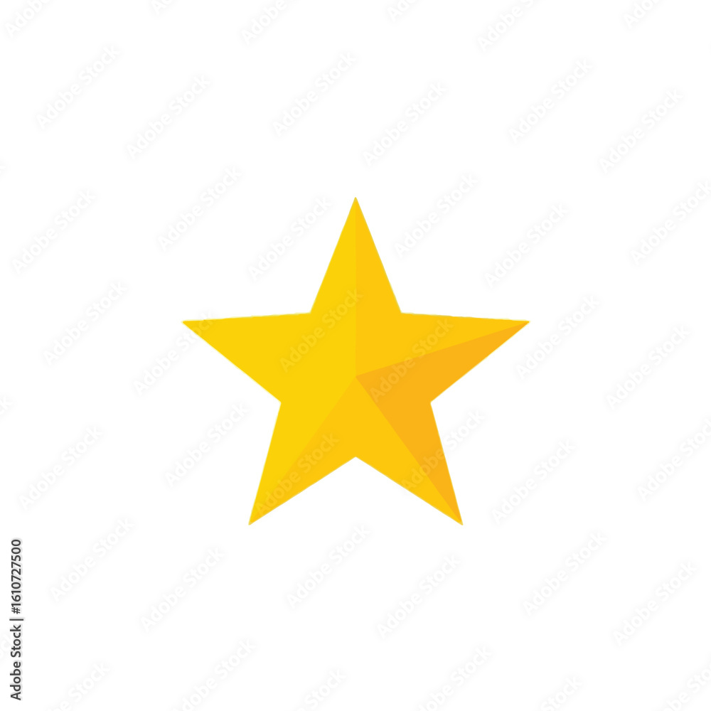 Fototapeta premium Golden Star Icon - Simple Vector Illustration
