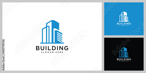 Building logo illustration graphic design vector in line art style. Good for branding, advertising, real estate, construction, homes