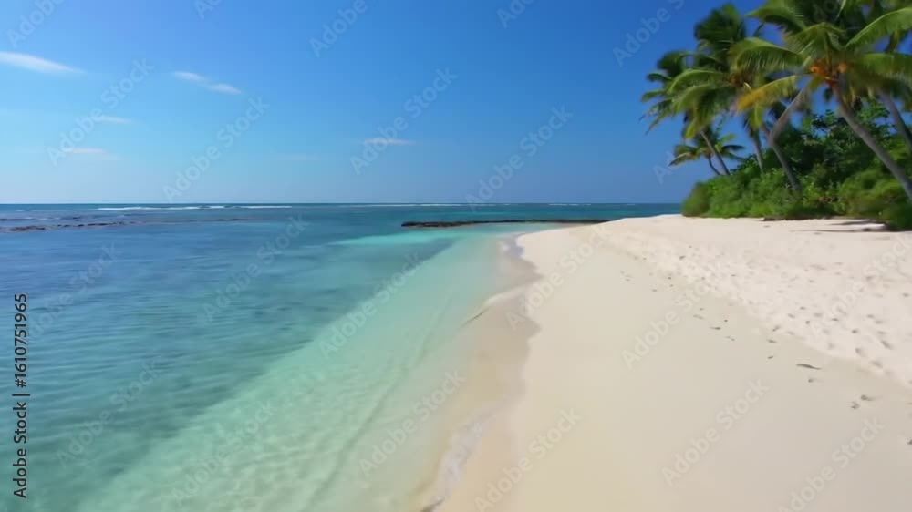White Sand Beach and Blue Sea White Sand Beach and Blue Sea
