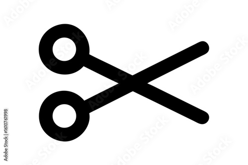 scissor silhouette vector illustration, scissor icon vector