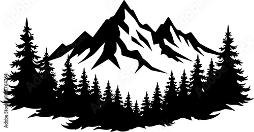 Majestic Mountain Silhouette,
Peaks of Serenity,
The Wild Ridge,
Nature's Jagged Crown