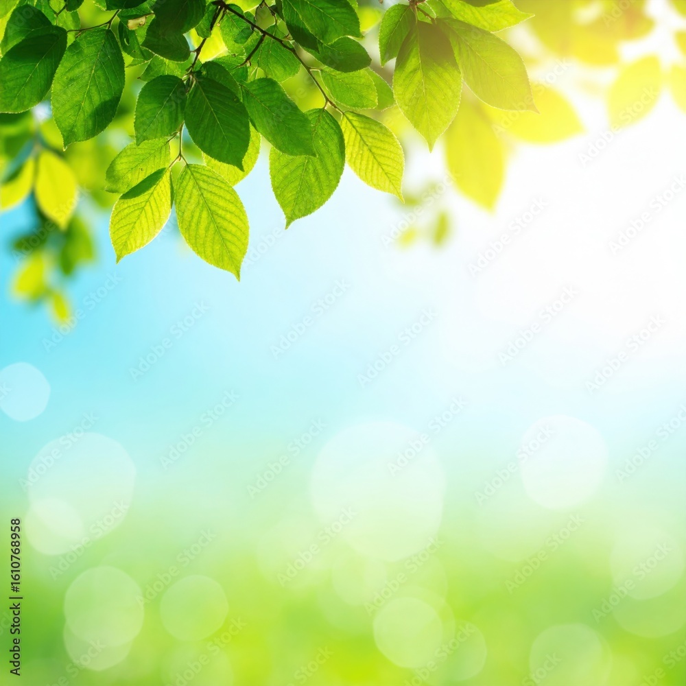 Vibrant green leaves in nature close-up photography serene environment freshness concept Vibrant green leaves in nature close-up photography serene environment freshness concept
