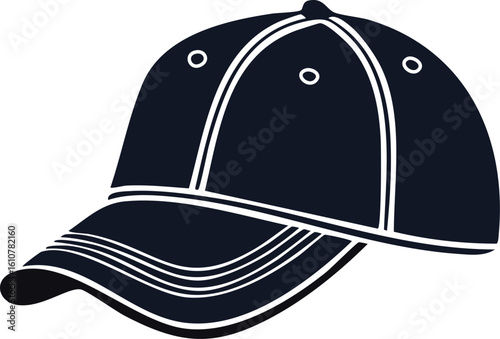 Sports cap silhouette.