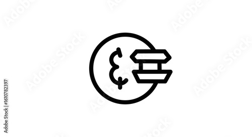 Financial Exchange Icon: A clear, concise icon illustrating the seamless exchange of financial resources.