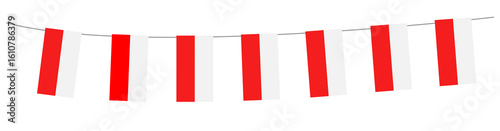 Free Download Bunting of Indonesia Flag - GFXLoad