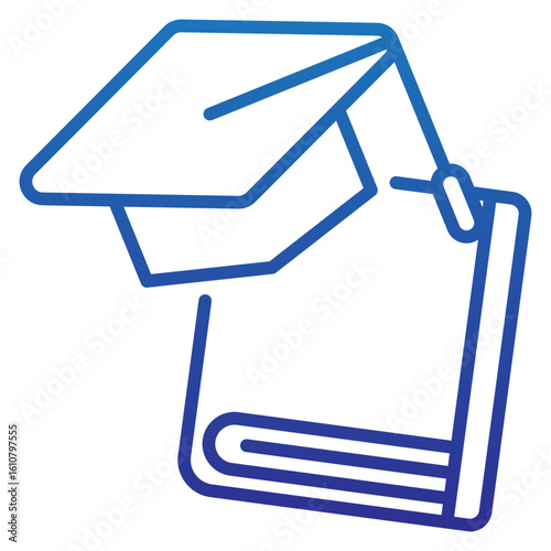Graduation Gradient Icon