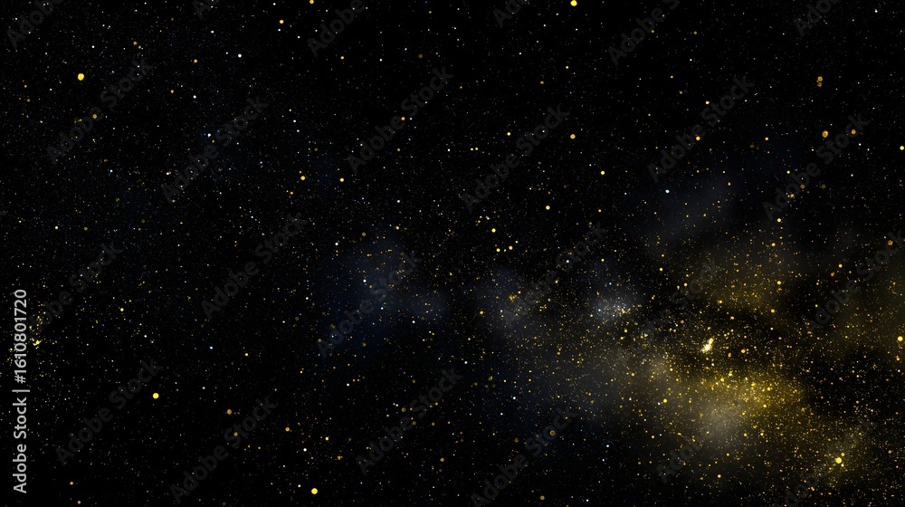 Fototapeta premium Minimalist Starry Night in Deep Space – Generative AI
