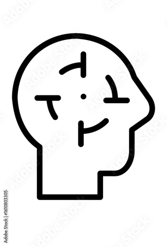 Mind at work: diverse thoughts and ideas within a human head.
Internal process: abstract representation of thinking and mental activity.
Human intellect: visualizing contemplation and creative thought