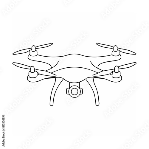Quadcopter drone with camera aerial photography