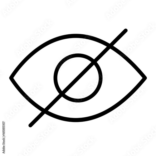 Hidden Eye Privacy Invisible Icon Secret Private View Confidential Data Protection Online Incognito Mode Anonymous Browse Unseen Information Restricted Access