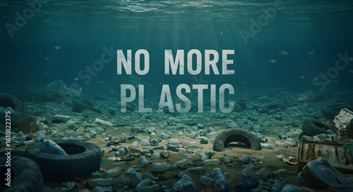 No More Plastic Underwater Pollution Awareness