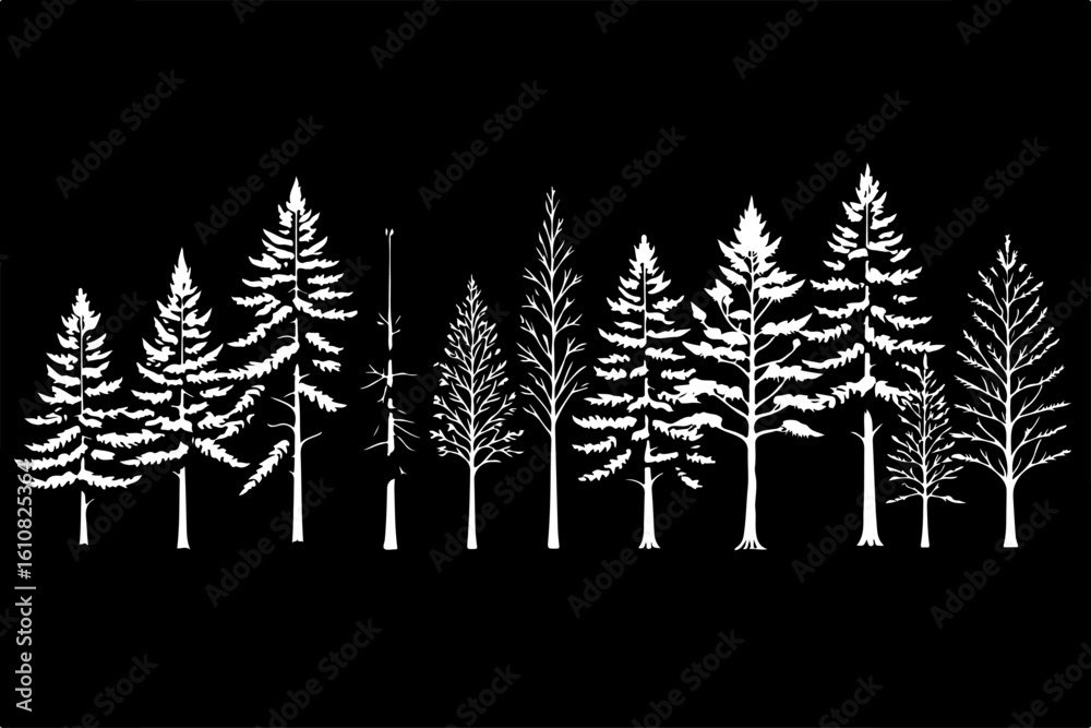 Fototapeta premium mountain man hiking, silhouette, vector bundle