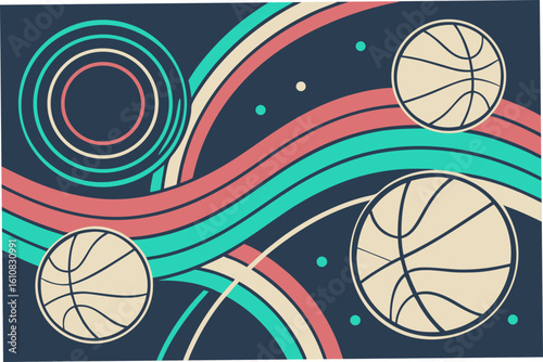 Abstract composition with intertwined vibrant pastel color curve on a dark background. Background image of digital wave with swirling patten and vibrant color. Overlapping curving line pattern