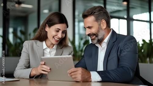 business people working together
