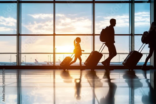 travel family, AI geneated video