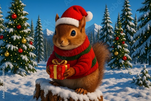 Squirrel Christmas Theme