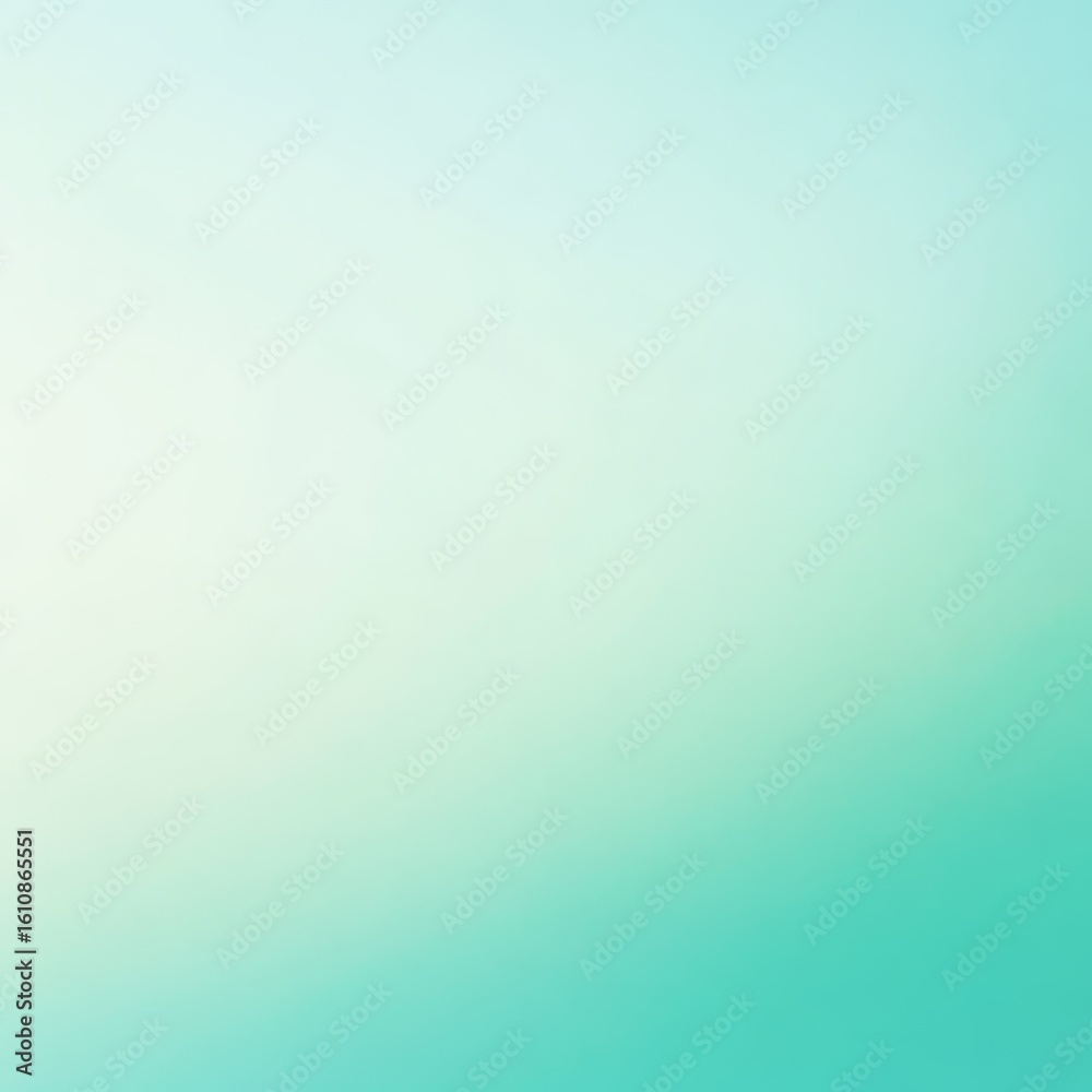 Obraz premium Soft Aqua Gradient Background with Subtle Light Blur