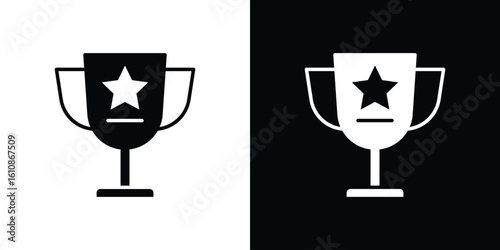 Achievement icon vector illustration glyph style designs for web.