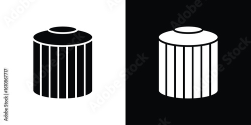 Air filter icon vector illustration glyph style designs for web.