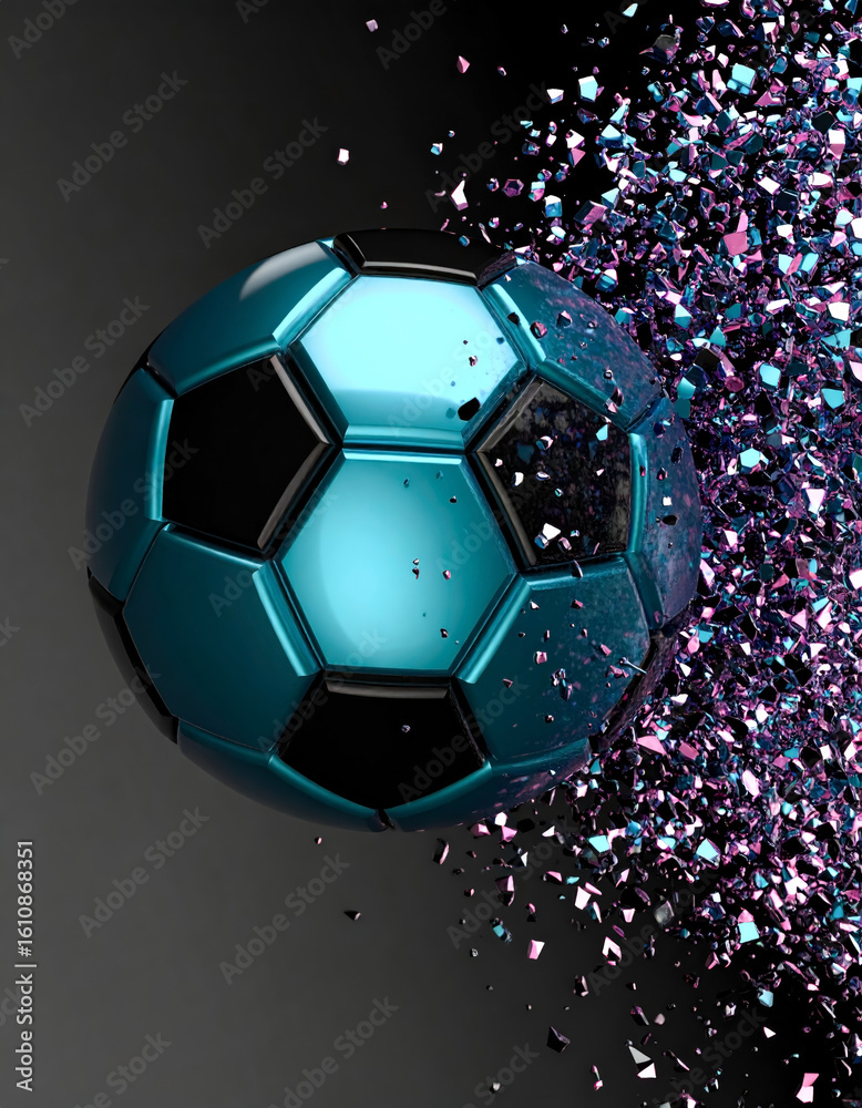 Naklejka premium football banner poster match background design 