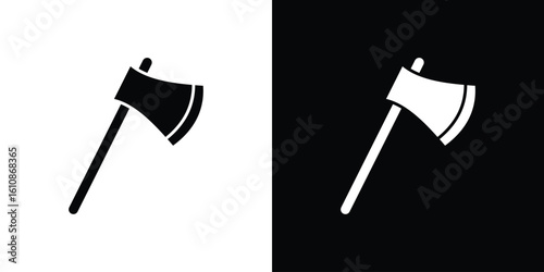 Axe icon vector illustration glyph style designs for web.