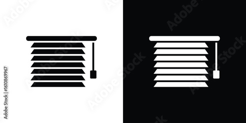 Blinds icon vector illustration glyph style designs for web.