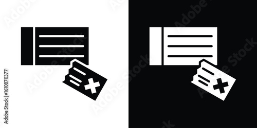 Bounced check icon vector illustration glyph style designs for web.