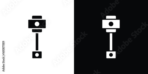 Car Piston icon vector illustration glyph style designs for web.