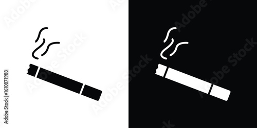 Cigarette icon vector illustration glyph style designs for web.