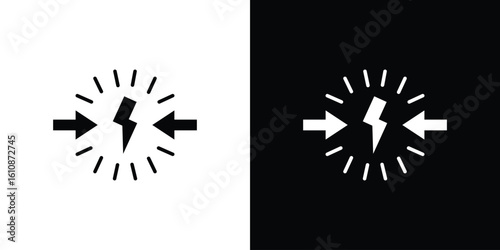 Conflict icon vector illustration glyph style designs for web.