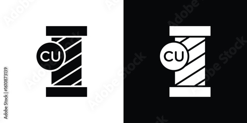 Copper icon vector illustration glyph style designs for web.