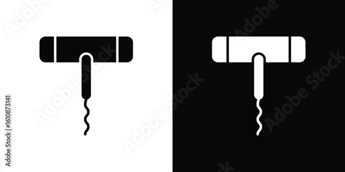 Corkscrew icon vector illustration glyph style designs for web.
