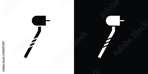 Dental drill icon vector illustration glyph style designs for web.